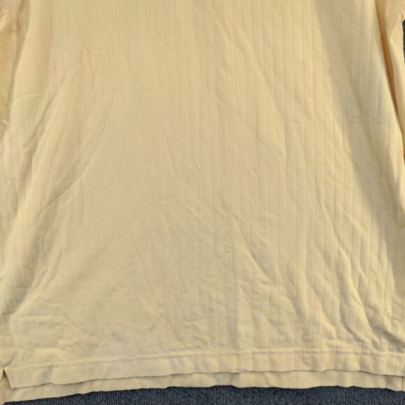 Devon & Jones Men's Polo Shirt Tan XL Short Sleeve High Low Hem Capgemini HP - Picture 7 of 14